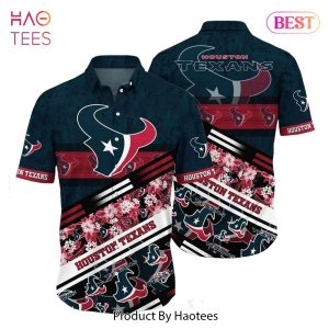 HOT TREND Houston Texans NFL Hawaiian Shirt Graphic Tropical Pattern 3D Printed Beach Shirt Summer Gift For Fans