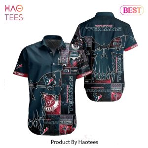 HOT TREND Houston Texans NFL Hawaiian Shirt Skull Printed 3D New Trend Summer For Fans