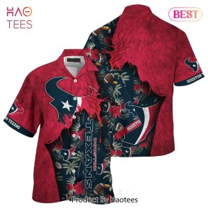 HOT TREND Houston Texans NFL Hawaiian Shirt Tropical Print Sumer Gift For Fans