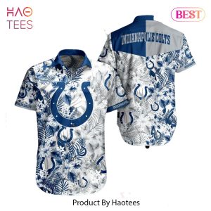 HOT TREND Indianapolis Colts NFL Beach Shirt Graphic Floral Pattern Print This Summer Hawaiian Shirt