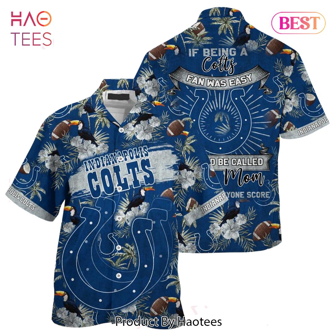 HOT TREND Indianapolis Colts NFL Hawaiian Shirt Black Cat Graphic