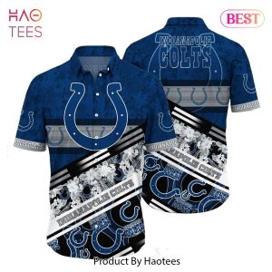 HOT TREND Indianapolis Colts NFL Hawaiian Shirt Graphic Tropical Pattern 3D Printed Beach Shirt Summer Gift For Fans