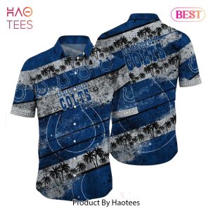 HOT TREND Indianapolis Colts NFL Hawaiian Shirt Graphic Tropical Pattern Short Sleeve Summer For Fans