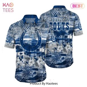 HOT TREND Indianapolis Colts NFL Hawaiian Shirt Style Tropical Pattern Summer For Awesome Fans