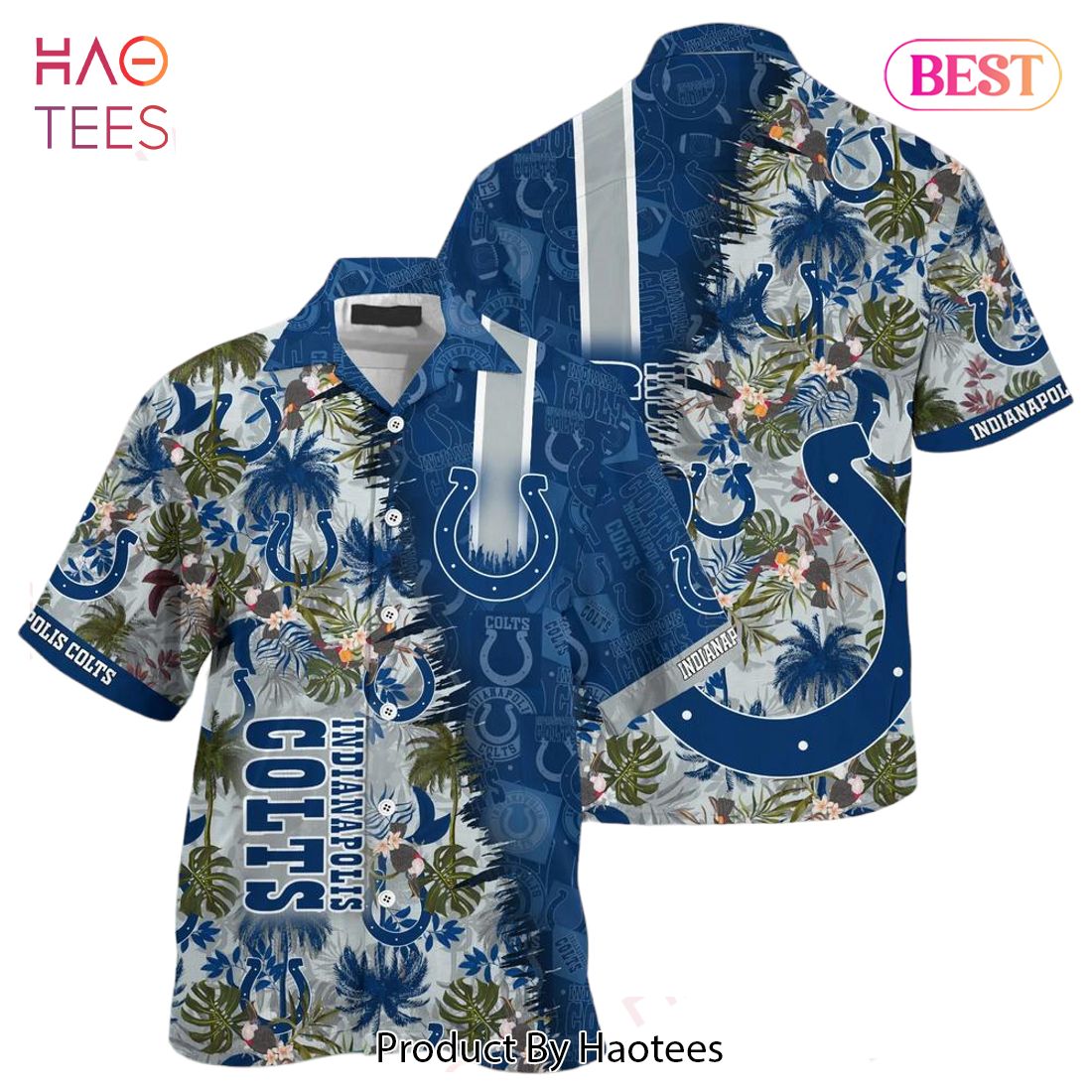 Indianapolis Colts NFL Design 9 Beach Hawaiian Shirt Men And Women