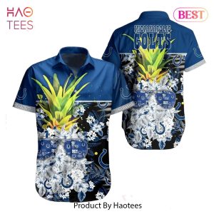 HOT TREND Indianapolis Colts NFL Tropical Pattern Pineapple Design Hawaiian Shirt New Trending For Men Women