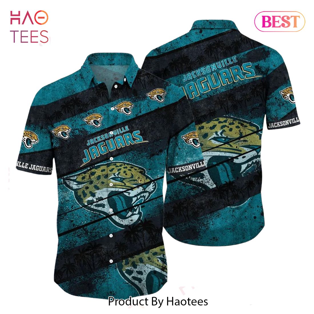 HOT TREND Jacksonville Jaguars Nfl Hawaiian Shirt Graphic Tropical Pattern Short Sleeve Summer For Fans HOT TREND Jacksonville Jaguars Nfl Hawaiian Shirt Graphic Tropical Pattern Short Sleeve Summer For Fans