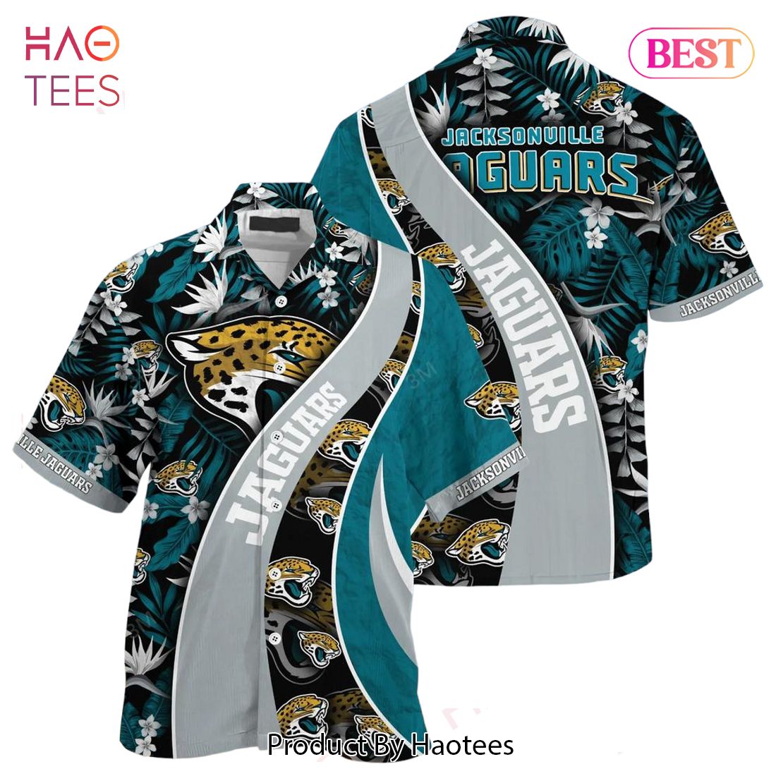 HOT TREND Jacksonville Jaguars Nfl Hawaiian Shirt With Tropical Pattern For Your Loved Ones HOT TREND Jacksonville Jaguars Nfl Hawaiian Shirt With Tropical Pattern For Your Loved Ones