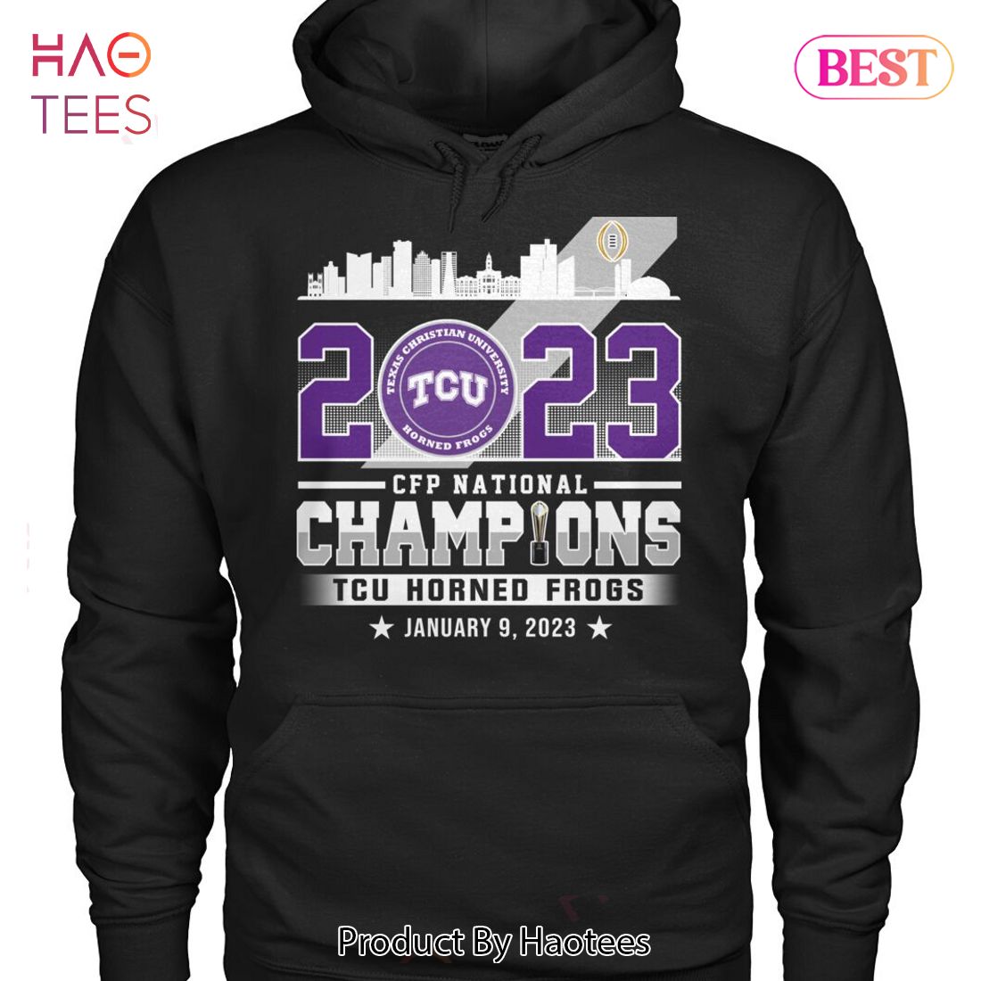 2023 TCU Horned Frogs CFP National Champions Unisex T-Shirt 2023 TCU Horned Frogs CFP National Champions Unisex T-Shirt