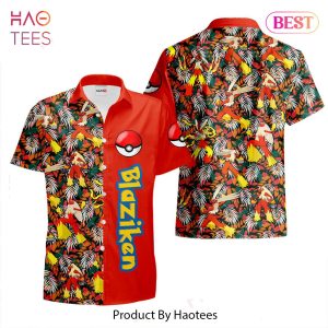 BEST Blaziken Hawaiian Shirts Custom Anime Merch Clothes for Men Women Hot Trend 2023