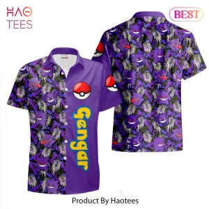 BEST Gengar Hawaiian Shirts Custom Anime Merch Clothes for Men Women Hot Trend 2023