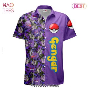 BEST Gengar Hawaiian Shirts Custom Anime Merch Clothes for Men Women Hot Trend 2023