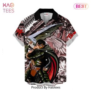 BEST Guts Hawaiian Shirts Berserk Custom Anime Clothes for Men Women Hot Trend 2023