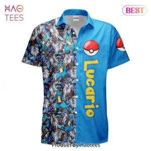 BEST Lucario Hawaiian Shirts Custom Anime Merch Clothes for Men Women Hot Trend 2023