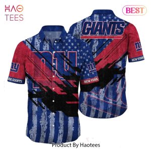 BEST New York Giants NFL Football Hawaiian Shirt Short American Flag Print This Summer Gift For Fans Hot Trend 2023