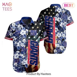 BEST New York Giants NFL Graphic US Flag Flower Hawaiian Shirt New Trends Summer Gift Ever Fans Hot Trend 2023
