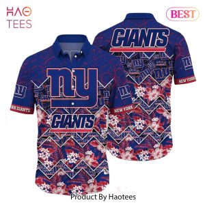BEST New York Giants NFL Hawaiian Shirt Graphic Tropical Pattern 3D Printed Beach Shirt Summer Gift For Fan Hot Trend 2023