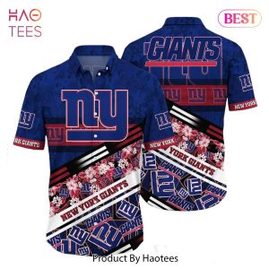 BEST New York Giants NFL Hawaiian Shirt Graphic Tropical Pattern 3D Printed Beach Shirt Summer Gift For Fans Hot Trend 2023