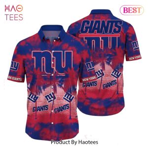 BEST New York Giants NFL Hawaiian Shirt Tropical Pattern Graphic Short Sleeve Summer Gift For Fans Hot Trend 2023