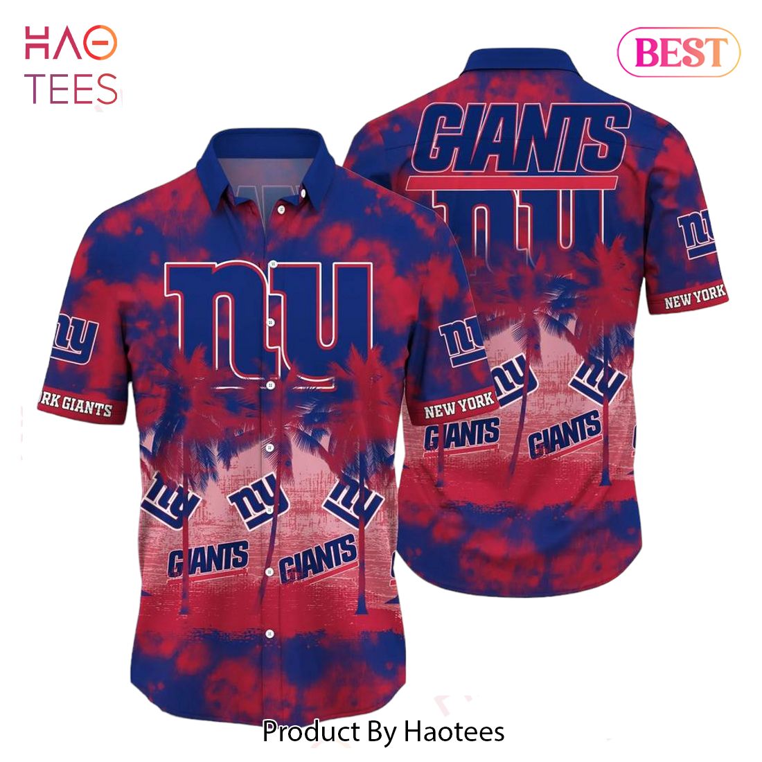 BEST New York Giants NFL Hawaiian Shirt Tropical Pattern Graphic Short Sleeve Summer Gift For Fans Hot Trend 2023 BEST New York Giants NFL Hawaiian Shirt Tropical Pattern Graphic Short Sleeve Summer Gift For Fans Hot Trend 2023