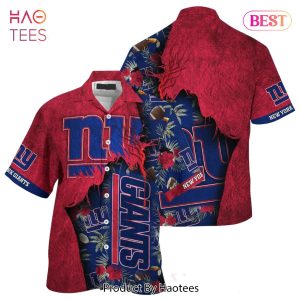 BEST New York Giants NFL Hawaiian Shirt Tropical Print Sumer Gift For Fans Hot Trend 2023