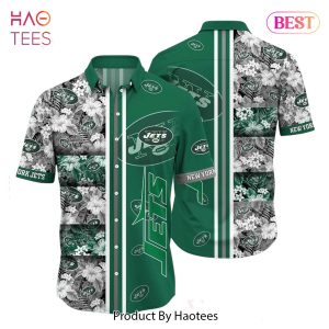 BEST New York Jets NFL Graphic Tropical Pattern Hawaiian Shirt 3D Printed Beach Shirt Summer Gift For Fans Hot Trend 2023