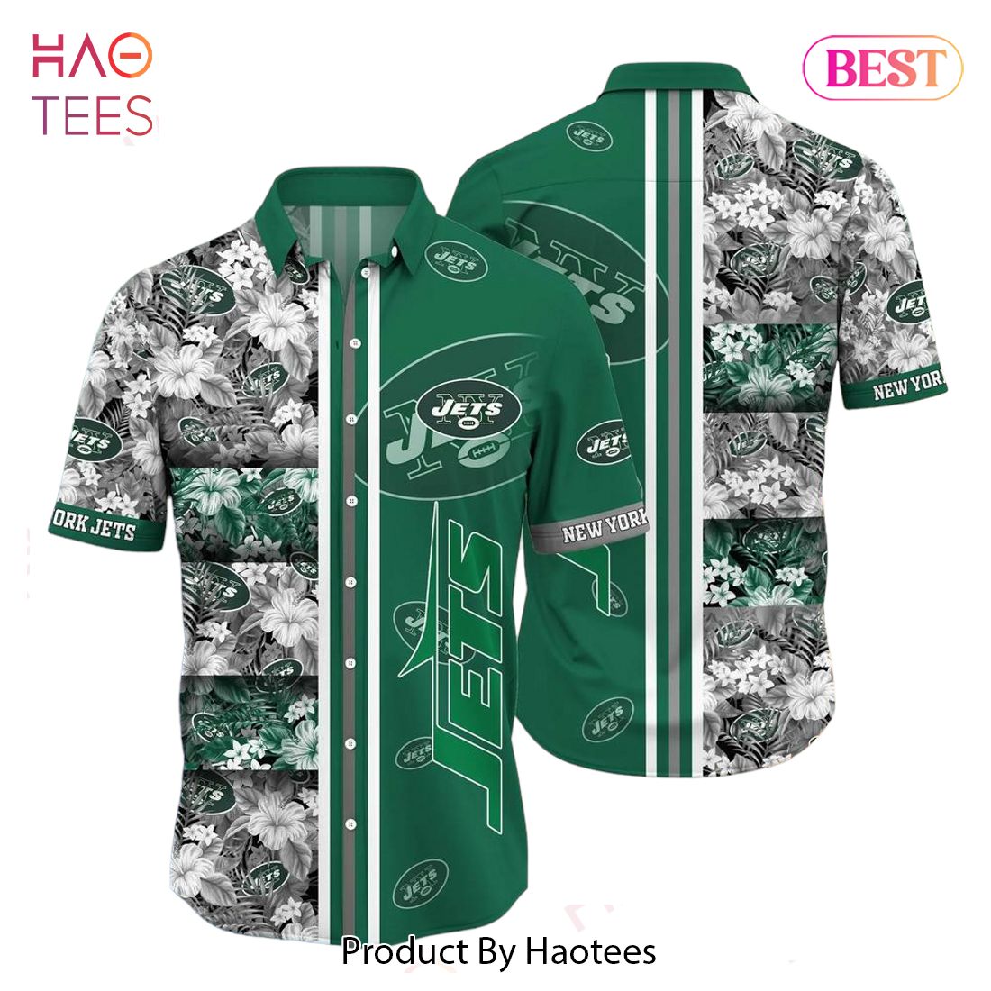 New York Jets Aloha Hawaiian Shorts Gift For Fans