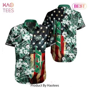 BEST New York Jets NFL Graphic US Flag Flower Hawaiian Shirt New Trends Summer Gift Ever Fans Hot Trend 2023