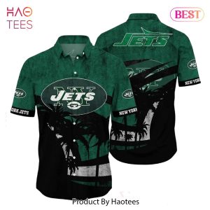 BEST New York Jets NFL Hawaii Shirt Graphic Tropical Pattern Short Sleeve Hot Summer Hot Trend 2023
