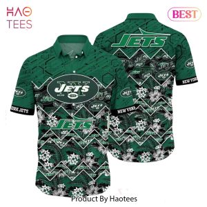 BEST New York Jets NFL Hawaiian Shirt Graphic Tropical Pattern 3D Printed Beach Shirt Summer Gift For Fan Hot Trend 2023