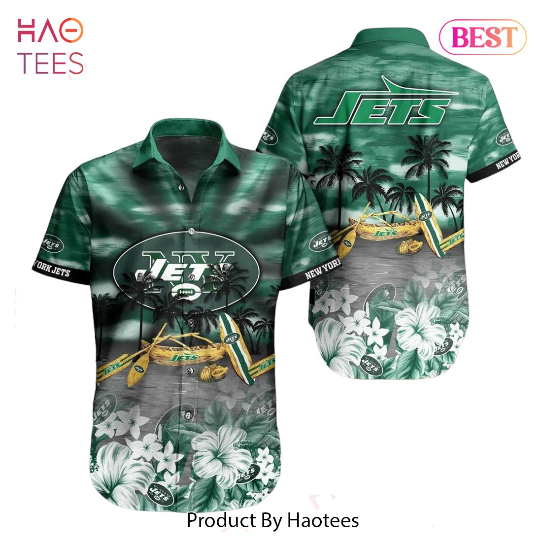 New York Jets NFL Style 9 Summer 3D Hawaiian Shirt And Shorts For