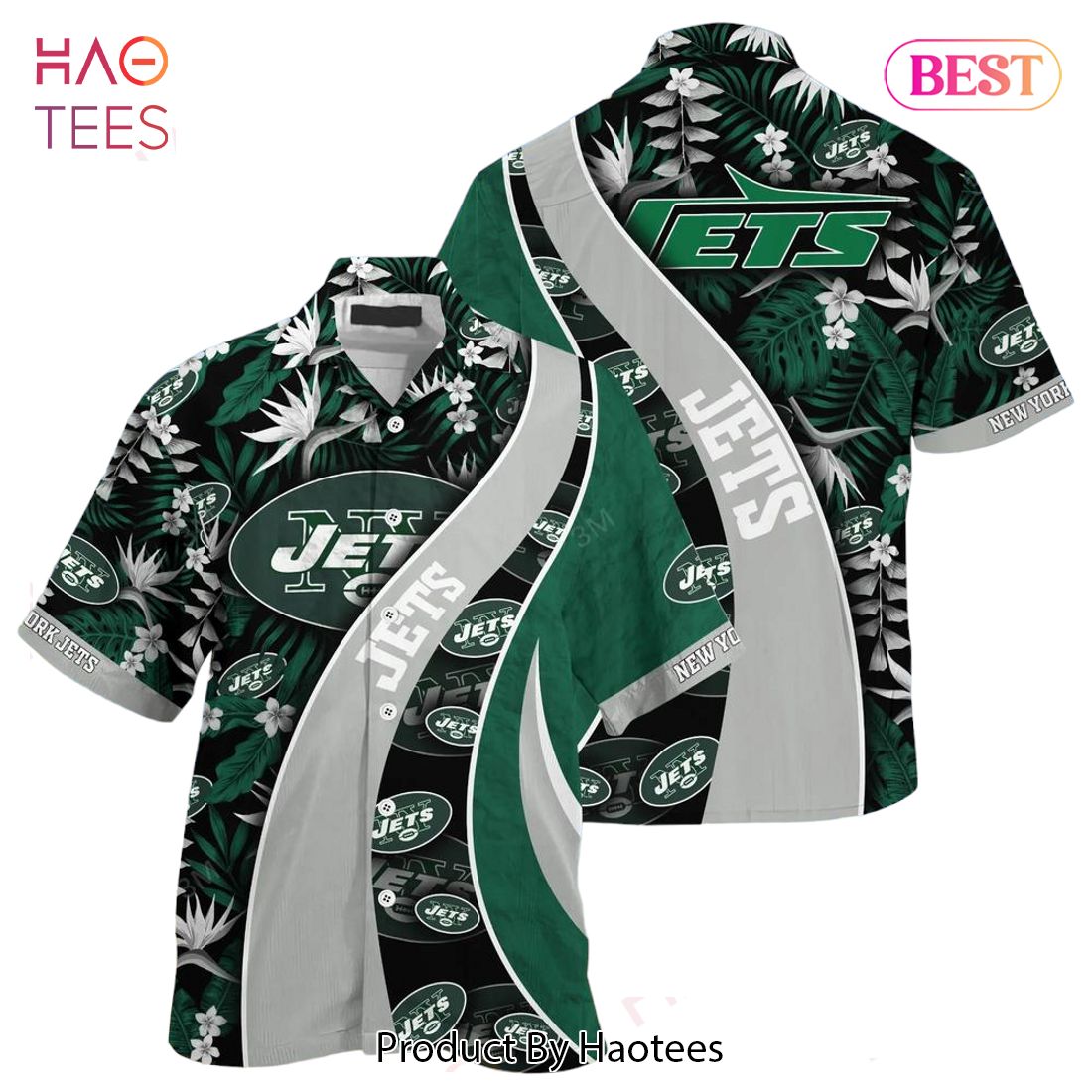 BEST New York Jets NFL Hawaiian Shirt With Tropical Pattern For Your Loved Ones Hot Trend 2023 BEST New York Jets NFL Hawaiian Shirt With Tropical Pattern For Your Loved Ones Hot Trend 2023