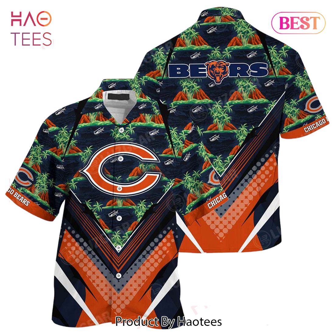 NFL Chicago Bears Team Beach Shirt For Sports Bears Fans Hawaiian