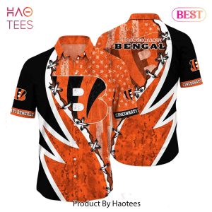 BEST NFL Cincinnati BengalsHawaiian Shirt Graphic American Flag Print This Summer Gift For Fans Hot Trend 2023