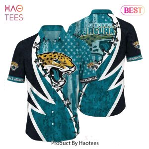 BEST Nfl Jacksonville Jaguars Hawaiian Shirt Graphic American Flag Print This Summer Gift For Fans Hot Trend 2023