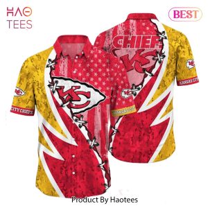 BEST Nfl Kansas City Chiefs Hawaiian Shirt Graphic American Flag Print This Summer Gift For Fans Hot Trend 2023