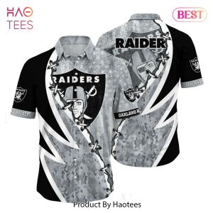BEST NFL Las Vegas Raiders Hawaiian Shirt Graphic American Flag Print This Summer Gift For Fans Hot Trend 2023