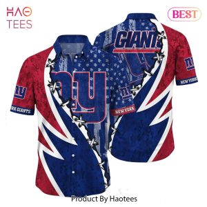 BEST NFL New York Giants Hawaiian Shirt Graphic American Flag Print This Summer Gift For Fans Hot Trend 2023
