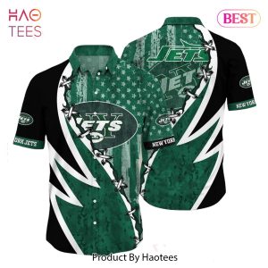 BEST NFL New York Jets Hawaiian Shirt Graphic American Flag Print This Summer Gift For Fans Hot Trend 2023