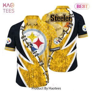 BEST NFL Pittsburgh Steelers Hawaiian Shirt Graphic American Flag Print This Summer Gift For Fans Hot Trend 2023