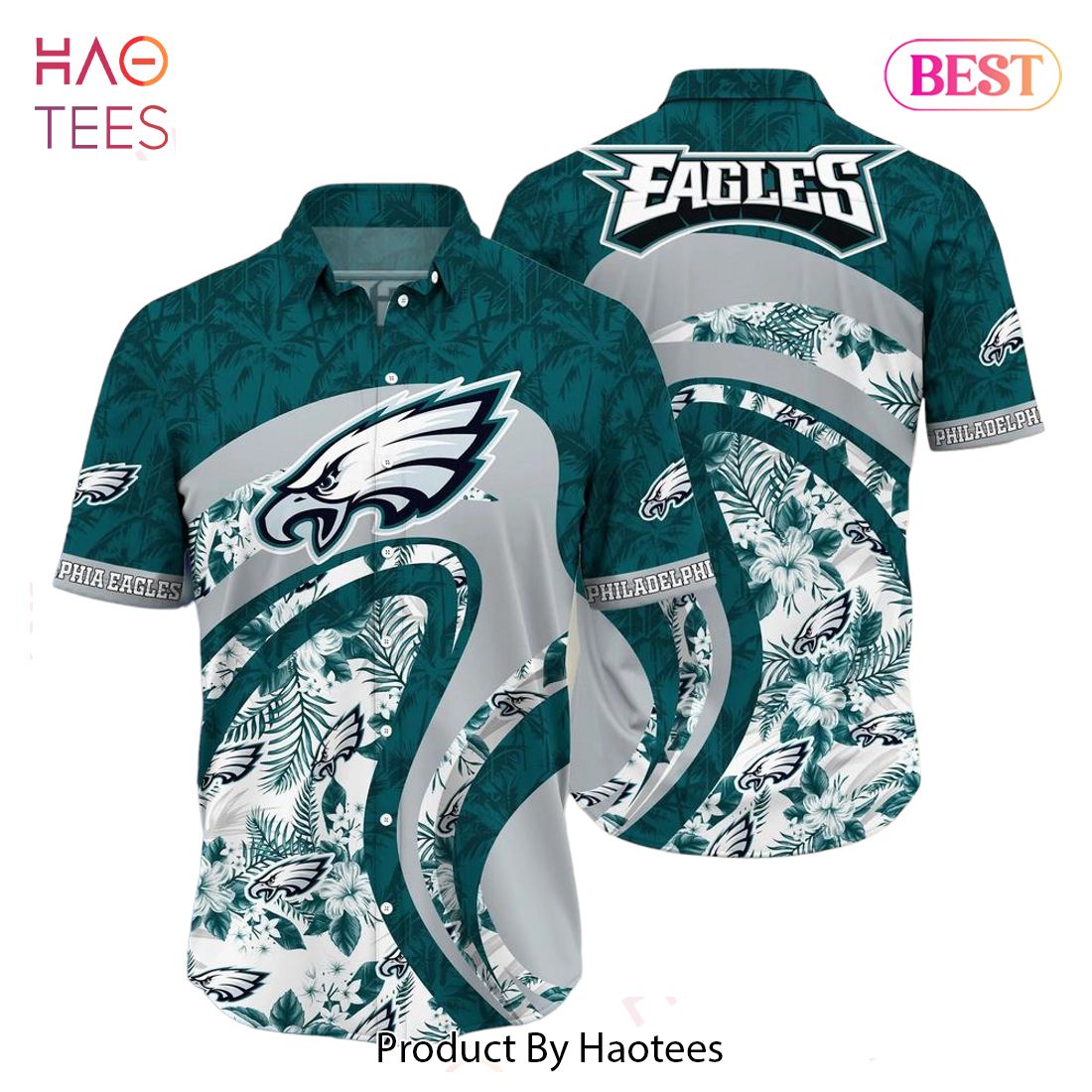 BEST Philadelphia Eagles NFL Hawaiian Shirt Tropical