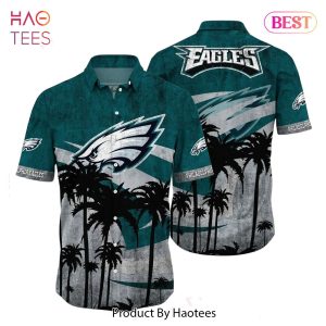 BEST Philadelphia Eagles NFL Hawaii Shirt Graphic Tropical Pattern Short Sleeve Hot Summer Hot Trend 2023