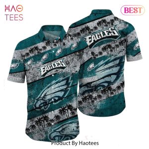 BEST Philadelphia Eagles NFL Hawaiian Shirt Graphic Tropical Pattern Short Sleeve Summer For Fans Hot Trend 2023