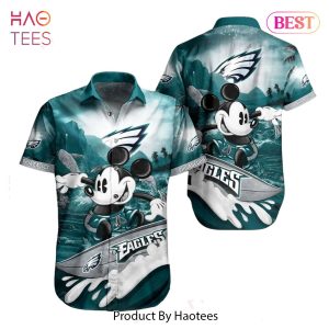 BEST Philadelphia Eagles NFL Hawaiian Shirt Mickey Graphic 3D Printed Gift For Fans Hot Trend 2023