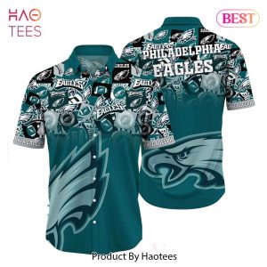 BEST Philadelphia Eagles NFL Hawaiian Shirt Trends Summer Short Sleeve Button Down Shirt For Sports Fans Hot Trend 2023