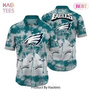 BEST Philadelphia Eagles NFL Hawaiian Shirt Tropical Pattern Graphic Short Sleeve Summer Gift For Fans Hot Trend 2023