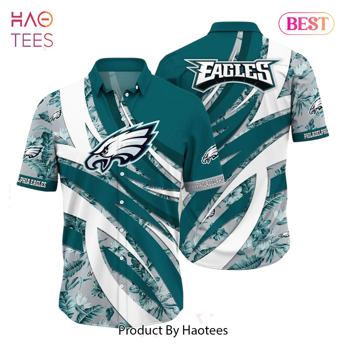 BEST Philadelphia Eagles NFL Hawaiian Shirt Tropical Pattern New Trend  Summer For Sports Football Fans Hot