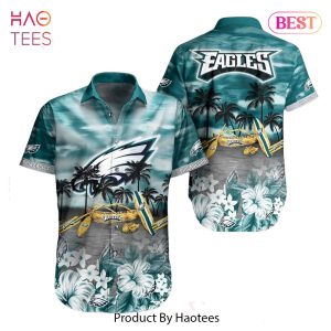 BEST Philadelphia Eagles NFL Hawaiian Shirt Tropical Pattern Summer For NFL Football Fans Hot Trend 2023