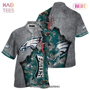 BEST Philadelphia Eagles NFL Hawaiian Shirt Tropical Print Sumer Gift For Fans Hot Trend 2023
