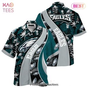 BEST Philadelphia Eagles NFL Hawaiian Shirt With Tropical Pattern For Your Loved Ones Hot Trend 2023